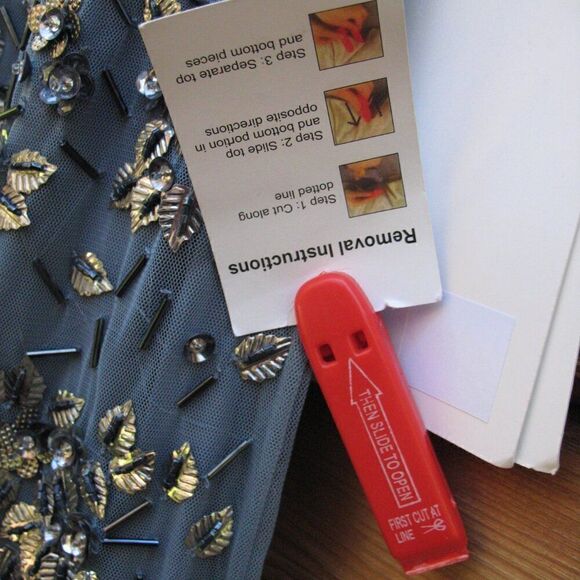 Mac Duggal 5477 Womens Floral Embellished Scoop Neck Evening Gown Dress - Picture 13 of 16